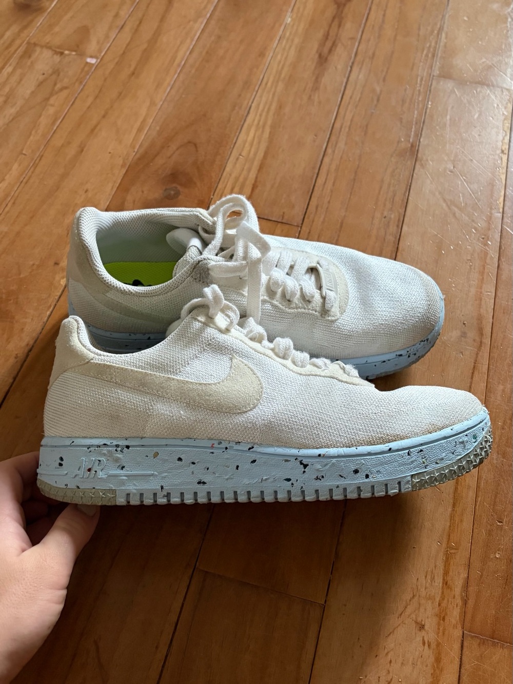 Nike Wmns Air Force 1 Crater Flyknit 'Pure Platinum'  2021
